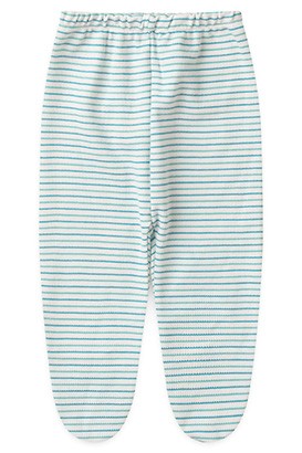 Mijão (Culote) Bebê Canelado Listrado com Pé (PREMATURO) - Top Chot
