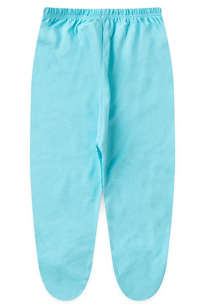 Mijão (Culote) Bebê Malha Liso com Pé (PREMATURO) - Top Chot - Tamanho PREMATURO - Turquesa