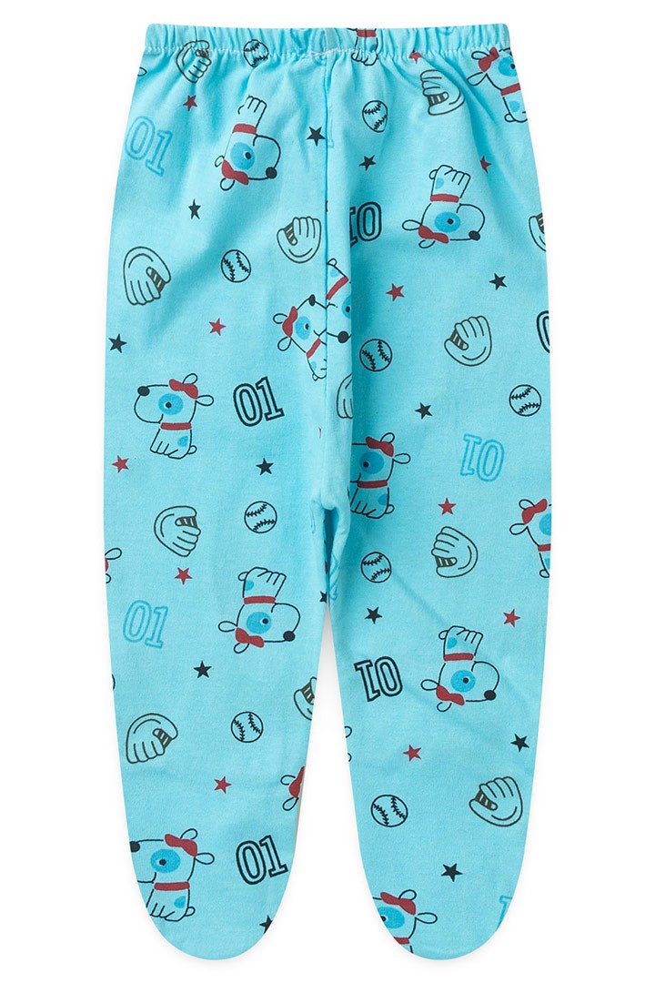 Mijão (Culote) Bebê Turquesa Beisebol (PM) Bebê Fofuxo