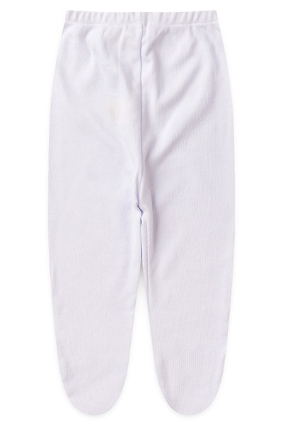 Mijão (Culote) Bebê Canelado Liso com Pé (PREMATURO) - Top Chot - Tamanho PREMATURO - Branco