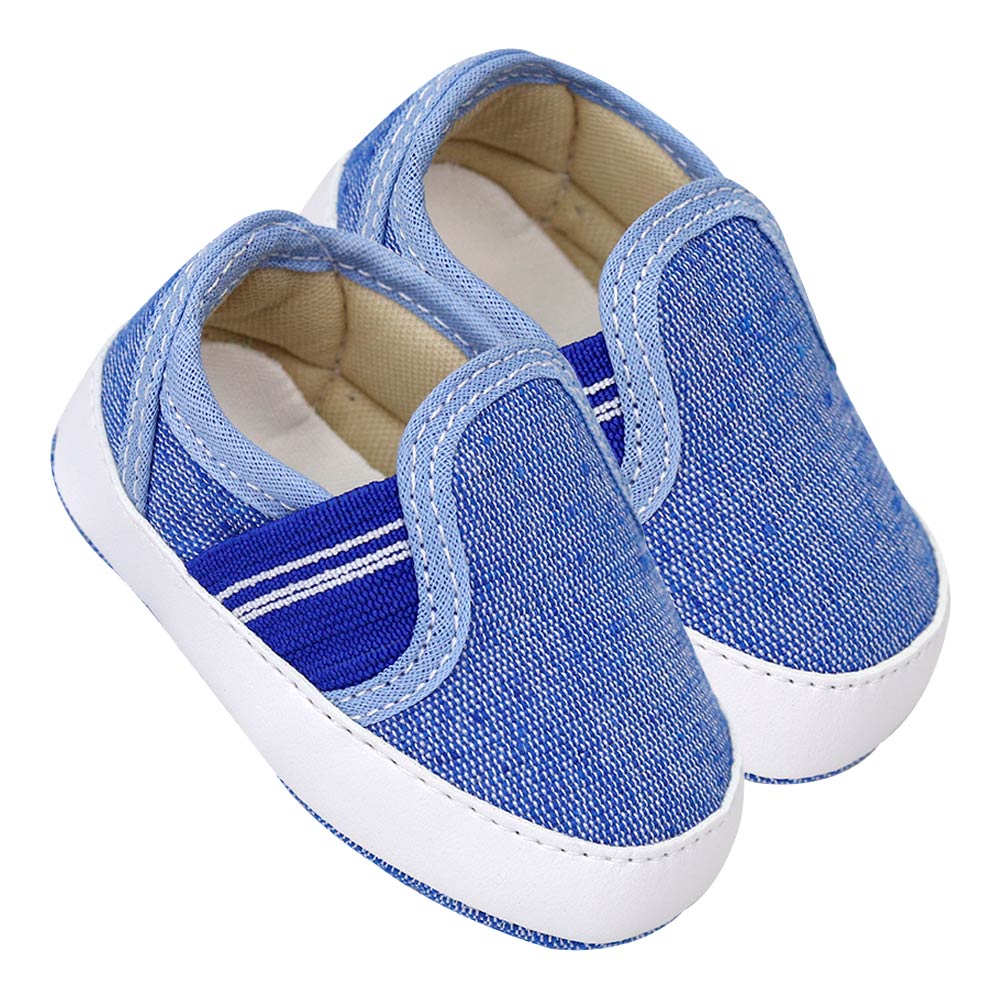 Tênis Bebê Masculino Slip-On Jeans Azul Claro (P/M/G) para Bebê | Bebê  Fofuxo