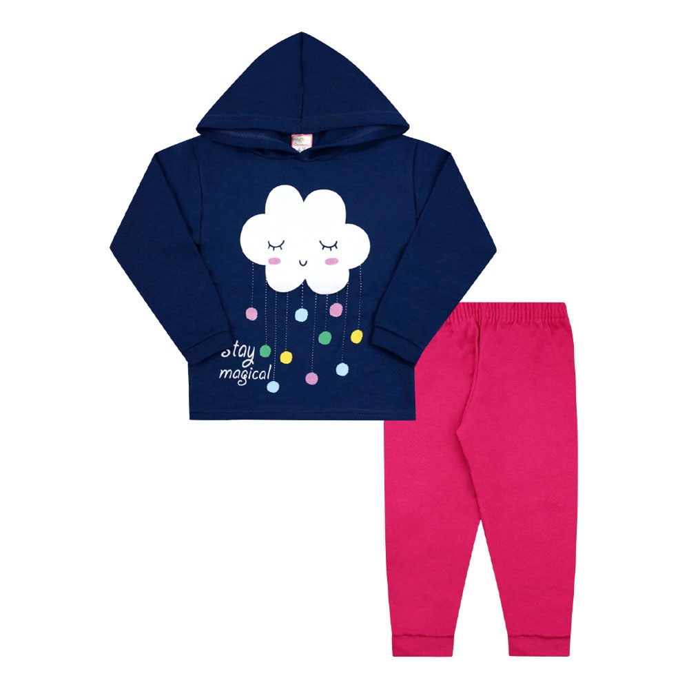 carla moletom com capuz blue