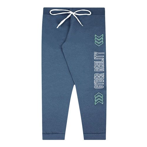 Calça Infantil Masculina Moletom Grafite Cyber Reality (4/6/8) - Jidi Kids - Tamanho 8 - Grafite