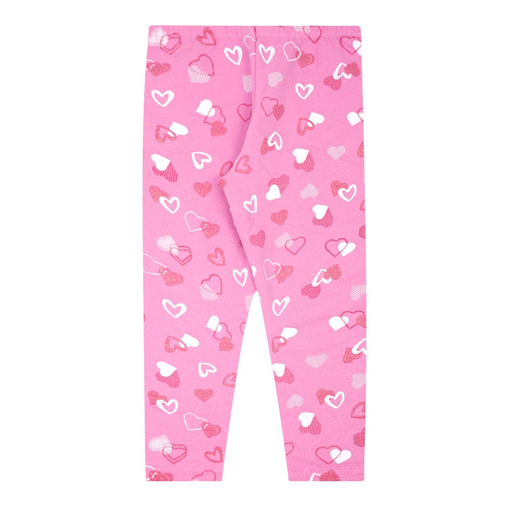 Calça Legging Infantil Canelada Rosa