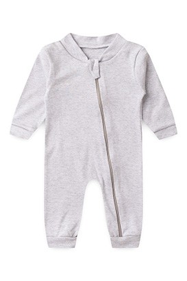 Macacão Bebê sem Pé Suedine Mescla (RN/P/M/G/1) - Bebê Fofuxo