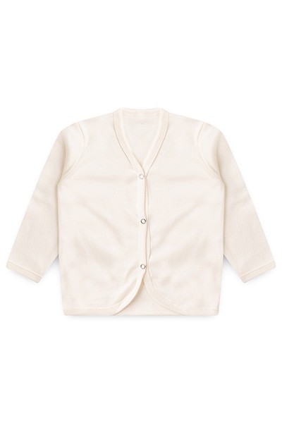 Casaquinho Bebê Suedine Off White (P/M/G/1) - Bebê Fofuxo - Tamanho P - Off White