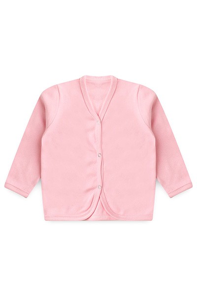 Casaquinho Bebê Feminino Suedine Rosa (P/M/G/1) - Bebê Fofuxo - Tamanho P - Rosa