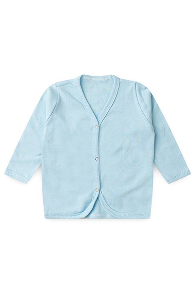 Casaquinho Bebê Masculino Suedine Azul (P/M/G/1) - Bebê Fofuxo - Tamanho M - Azul