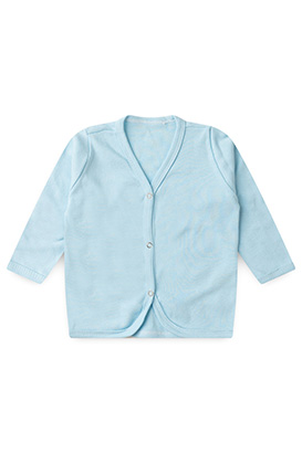 Casaquinho Bebê Masculino Suedine Azul (P/M/G/1) - Bebê Fofuxo