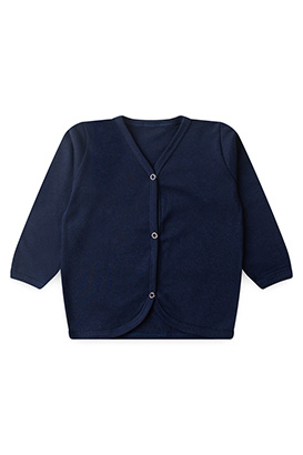 Casaquinho Beb� Suedine Azul Marinho (P/M/G/1) - Beb� Fofuxo