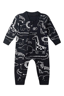 Macac�o Beb� sem P� Suedine Preto Selva (RN/P/M/G) - Beb� Fofuxo