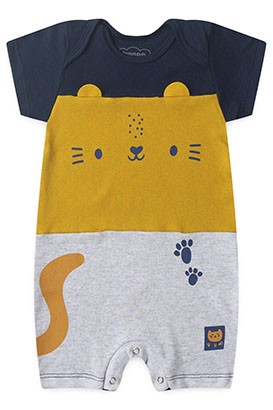 Macac�o Beb� Banho de Sol Gatinho Mostarda (M/G/1/2) - Orango Kids