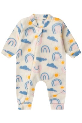 Macac�o Beb� sem P� Soft Off White Arco-�ris (RN/P/M/G/1) - Beb� Fofuxo