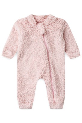Macac�o Beb� sem P� Pele de Carneiro Rosa (RN/P/M/G/1) - Beb� Fofuxo