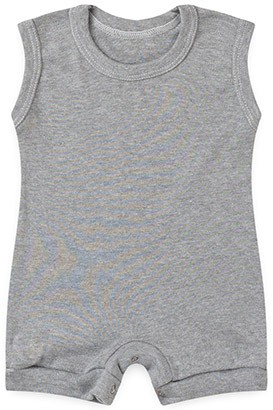 Banho de Sol Beb� Regata Suedine Mescla (P/M/G) - Beb� Fofuxo