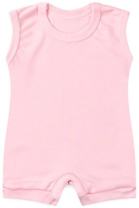 Banho de Sol Bebê Regata Suedine Rosa (P/M/G) - Bebê Fofuxo