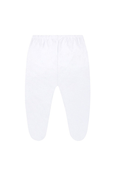 Mijão (Culote) Bebê Suedine Liso com Pé (RN/P/M/G) - Top Chot - Tamanho RN - Branco