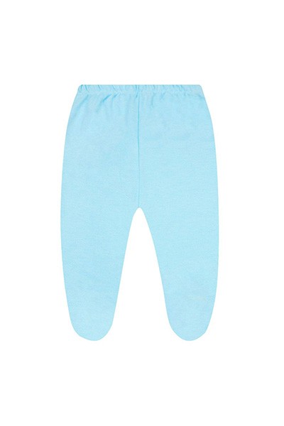 Mijão (Culote) Bebê Suedine Liso com Pé (RN/P/M/G) - Top Chot - Tamanho G - Turquesa