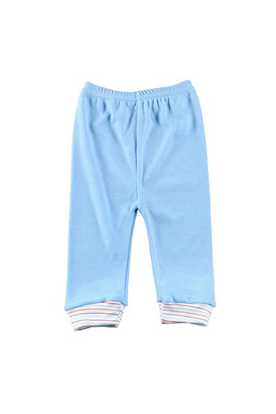 Mijão (Culote) Bebê Suedine Liso sem Pé (RN/P/M/G) - Top Chot - Tamanho RN - Azul