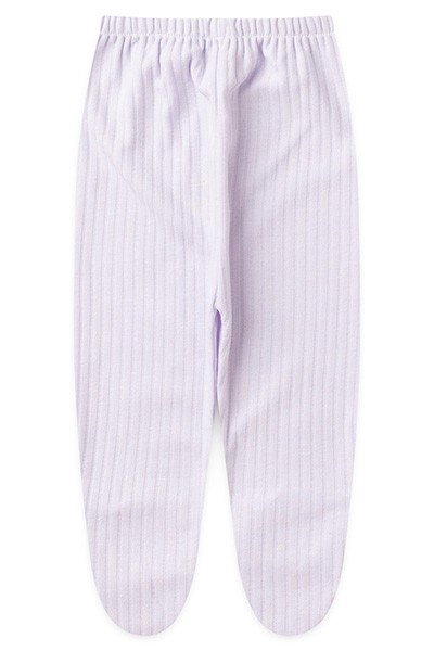 Mijão (Culote) Bebê Canelado-Beirute Liso com Pé (RN/P/M/G) - Top Chot - Tamanho M - Branco