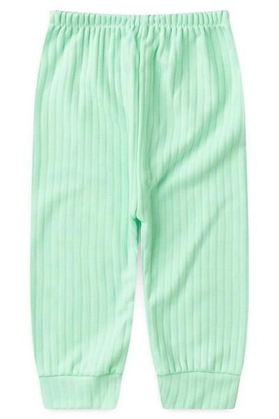 Mijão (Culote) Bebê Canelado-Beirute Liso sem Pé (P/M/G) - Top Chot - Tamanho M - Verde