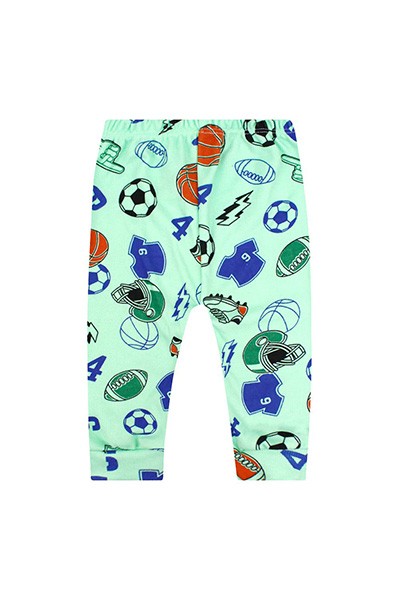 Mijão (Culote) Bebê Masculino Canelado sem Pé Verde Esportes (RN/P/M/G) - Top Chot - Tamanho M - Verde