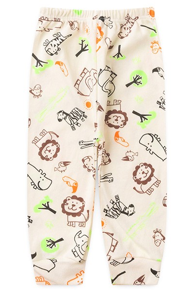 Mijão (Culote) Bebê Canelado sem Pé Creme Safari (RN/P/M/G) - Top Chot - Tamanho G - Creme