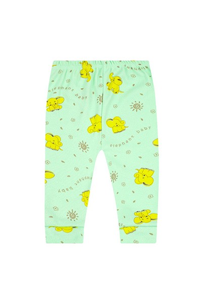 Mijão (Culote) Bebê Canelado sem Pé Verde Elefante (RN/P/M/G) - Top Chot - Tamanho M - Verde