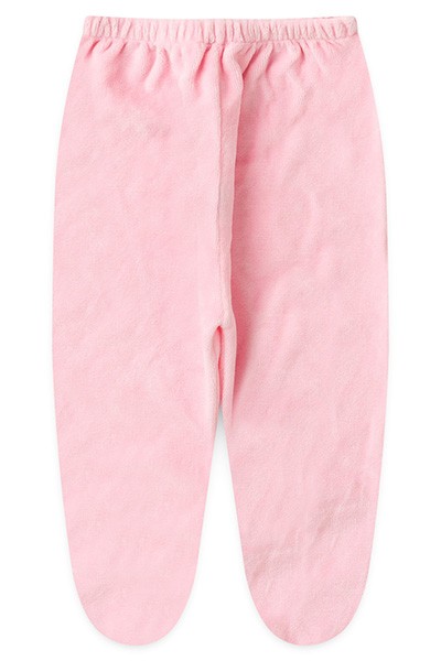 Mijão (Culote) Bebê Plush Liso com Pé (RN/P/M/G) - Top Chot - Tamanho M - Rosa