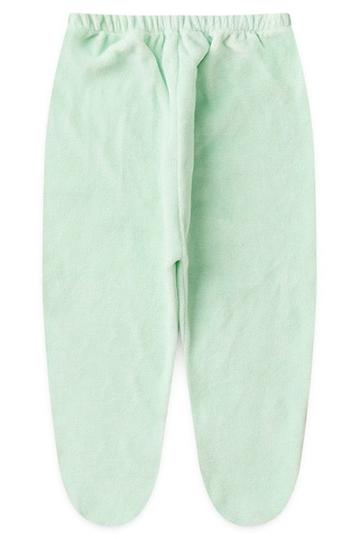 Mijão (Culote) Bebê Plush Liso com Pé (RN/P/M/G) - Top Chot - Tamanho P - Verde