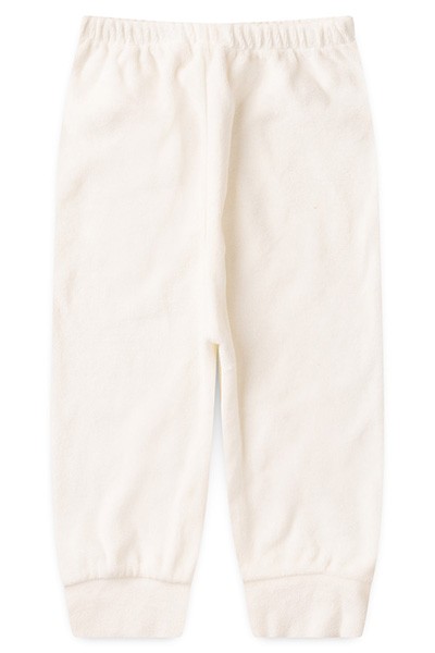 Mijão (Culote) Bebê Plush Liso sem Pé (RN/P/M/G) - Top Chot - Tamanho RN - Creme