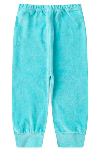 Mijão (Culote) Bebê Plush Liso sem Pé (RN/P/M/G) - Top Chot - Tamanho RN - Turquesa