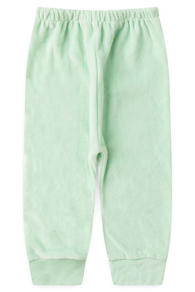 Mijão (Culote) Bebê Plush Liso sem Pé (RN/P/M/G) - Top Chot - Tamanho RN - Verde