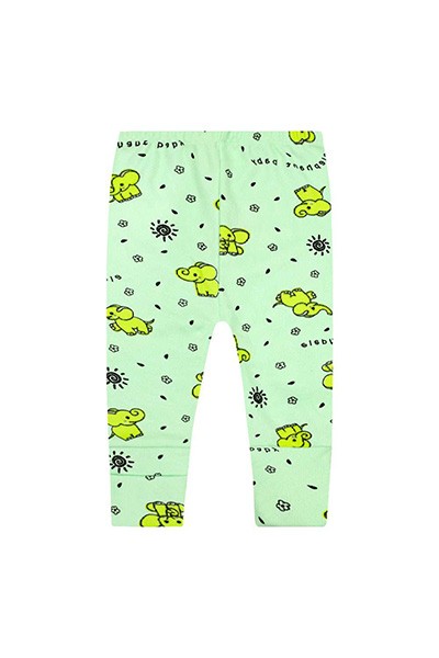 Mijão (Culote) Bebê Canelado Vira-Pé Verde Elefante (RN/P/M) - Top Chot - Tamanho G - Verde