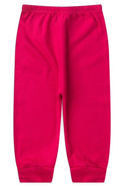 Mijão (Culote) Bebê Canelado Escuro Liso sem Pé (RN/P/M/G) - Top Chot - Tamanho P - Pink