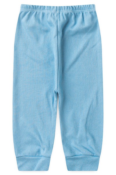Mijão (Culote) Bebê Canelado Liso sem Pé (1/2/3) - Top Chot - Tamanho 1 - Azul
