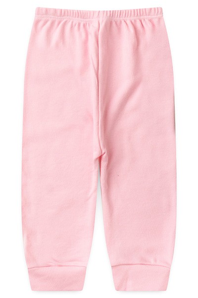 Mijão (Culote) Bebê Canelado Liso sem Pé (1/2/3) - Top Chot - Tamanho 2 - Rosa