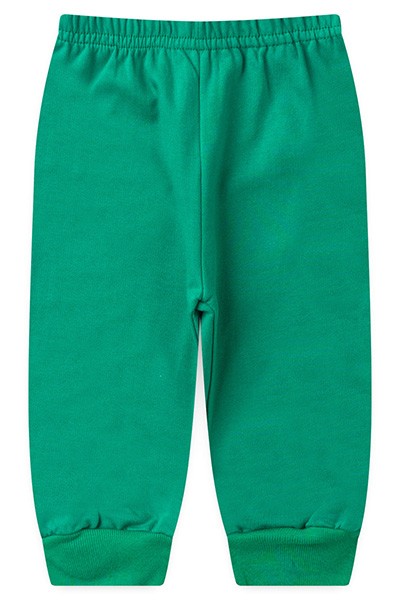 Calça Bebê Moletinho com Punho Verde (1/2/3) - Top Chot - Tamanho 1 - Verde