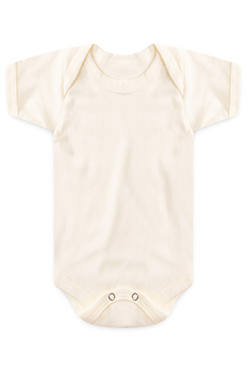 Body Bebê Canelado Liso Manga Curta (RN/P/M/G) - Top Chot