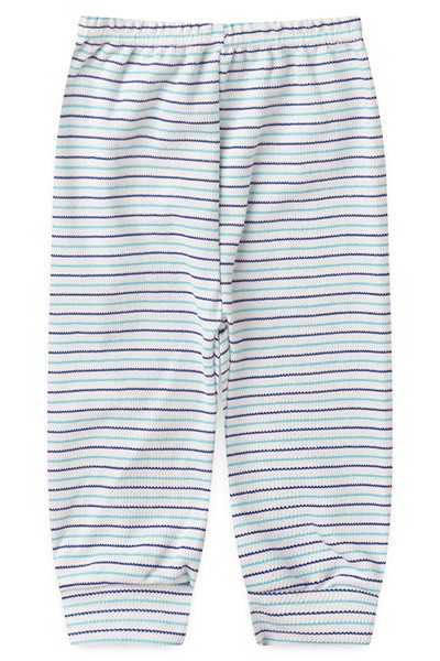 Mijão (Culote) Bebê Canelado Listrado sem Pé (RN/P/M/G) - Top Chot - Tamanho RN - Azul Marinho,Turquesa