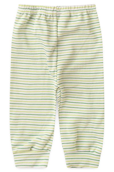 Mijão (Culote) Bebê Canelado Listrado sem Pé (RN/P/M/G) - Top Chot - Tamanho RN - Verde