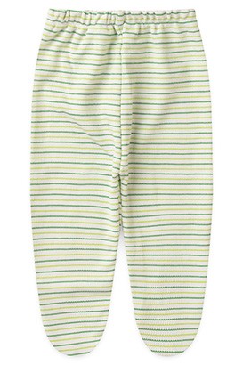Mijão (Culote) Bebê Canelado Listrado com Pé (RN/P/M/G) - Top Chot