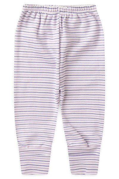 Mijão (Culote) Bebê Canelado Listrado Vira-Pé (RN/P/M/G) - Top Chot - Tamanho RN - Lilás