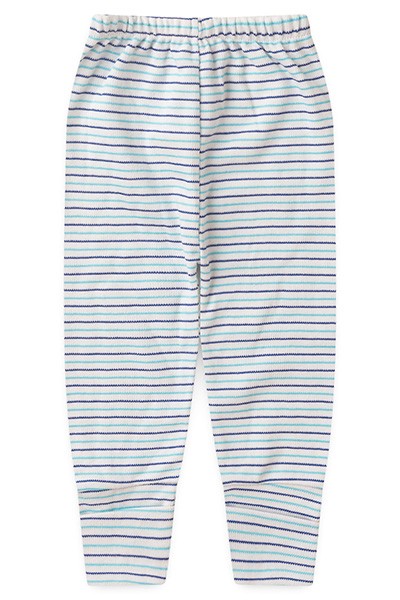 Mijão (Culote) Bebê Canelado Listrado Vira-Pé (RN/P/M/G) - Top Chot - Tamanho M - Azul Marinho,Turquesa