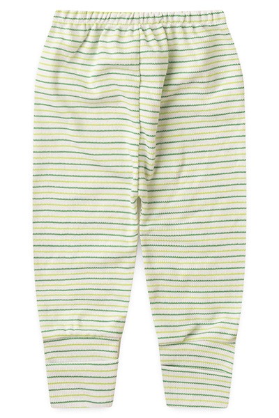 Mijão (Culote) Bebê Canelado Listrado Vira-Pé (RN/P/M/G) - Top Chot - Tamanho RN - Verde