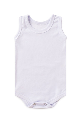 Body Bebê Canelado Liso Regata (RN/P/M/G) - Top Chot