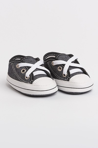 Tênis Bebê Star Jeans Preto (P/M/G/GG) - Baby Soffete - Tamanho G - Preto