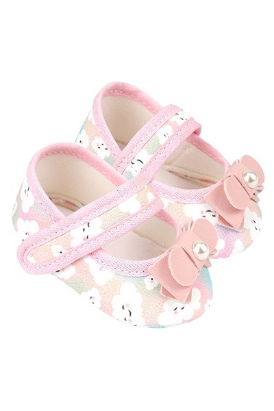 Sapatilha Bebê Feminina Nuvenzinha (P/M/G/GG) - Baby Soffete - Tamanho P - Rosa