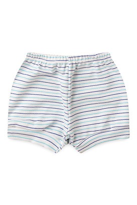 Tapa Fralda (Shorts) Bebê Canelado Listrado (P/M/G) - Top Chot