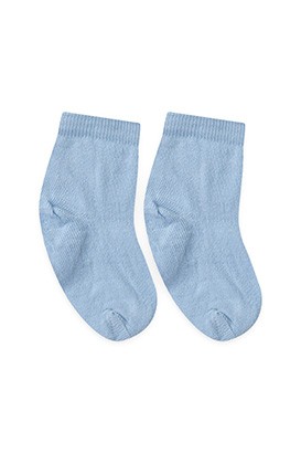 Meia Bebê Masculina Azul Lisa (16 a 23) - Winston